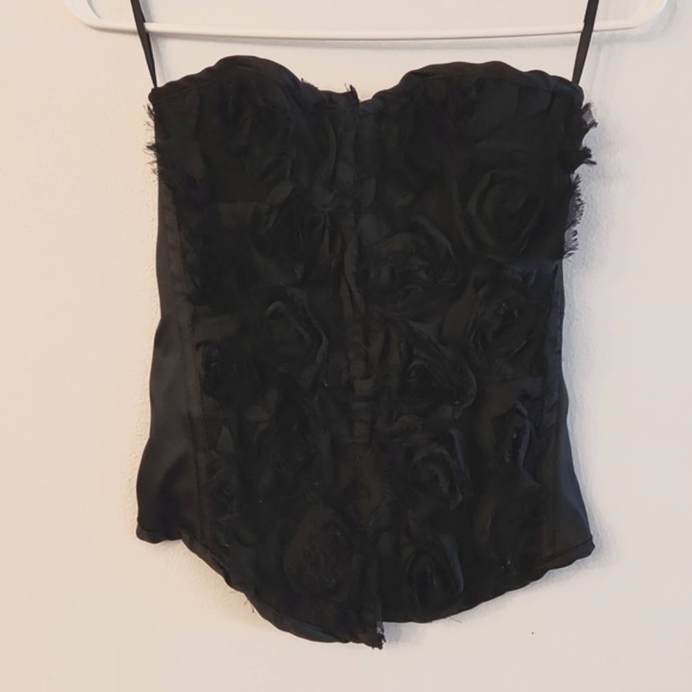Vintage Black Charlotte Russe Corset Top Size S